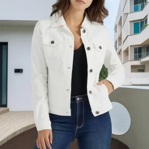 Best Selling Jean Jacket Women Denim Oversized Custom Denim Jacket with Wholesale Price Women's Stretch Ddenimjacket