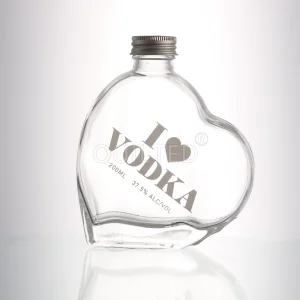 China 200 ml heart-shaped clear liquor glass bottle  Supplier, Suppliers