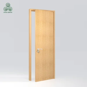 Robust Exterior Wood Security Door Weather Resistant for Enhanced Safety Door Panel