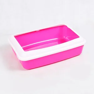 Waterproof Big Pet Products Cleaning Reusable Plastic Cat Toilet Trainer Trays Customized Cat Litter Box