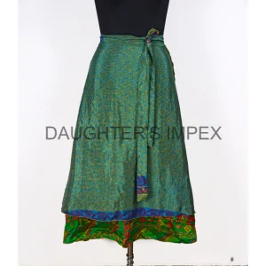 Silk Maxi Skirt for Women High Waisted