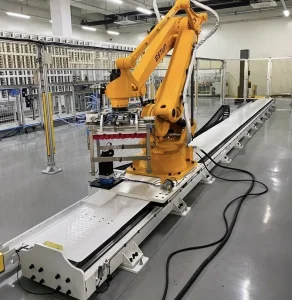 Heavy-Duty 7th Axis Linear Rail System for Industrial Robot Automation