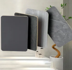 Unique Carbon Crystal Plate for Striking Decorative Wall Designs