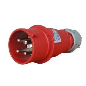 IP67 16A 32A 63A 125A 3pin 4pin 5pin Conector de Plugue Industrial à Prova d'Água de Alta Corrente CE Vermelho IP44