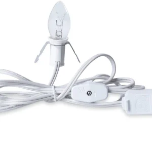 C 7 Clip Light Cord for Christmas Village House,C 7 Clip-in Lamp for Christmas Halloween Craft House Village Salt Lamp Decor