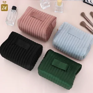 Large Capacity Velvet Makeup Pouch