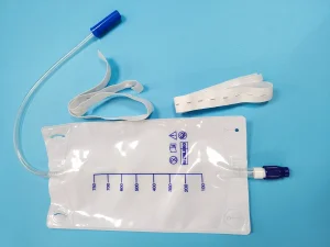 Disposable Urinary Drainage Collection Bag, Urine Bag 1000ml, with Non-Anti-Reflux Valve