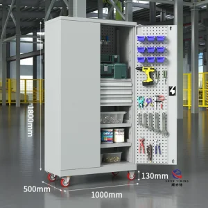 Modern Multi-tier Steel Tool Cabinet More 4 Drawers Heavy Duty Metal Workshop Storage Unit for School Hospital Use Built-in