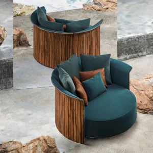 Organic Modern Round Loveseat