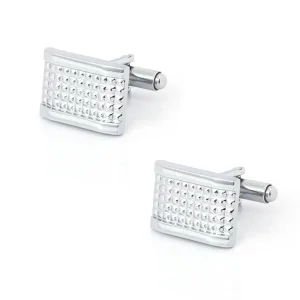 Wholesale Cheap Men's Business Carved Striped Cufflinks Personalized Square Pattern Buttons Cufflinks CL-C095A