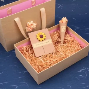 Creative Drawer-Style Kraft Paper Gift Box for Skincare Cups &amp; Cosmetics; Birthdays and Holidays