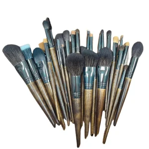 High End Natural Hair Makeup Brush Set