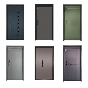China Made 10cm Steel Security Door - Stainless Steel Interior Security Front Entrance Metal Double Single Guangdong Turkey New Iron Door