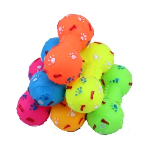 Pet Supplies Accessories Dog Toys Bite Resist Interactive Ball Small Cat Vinyl Squeaky Quack Chew Sound Play Fetching Training Ball