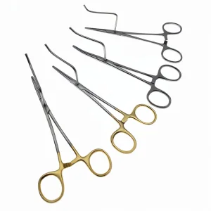 Pet Sterilization Pliers Ligation Fixed Forceps Cat Dog Animal Ovary Ligation Sterilization Forceps Veterinary Ligation Tool