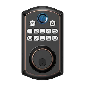 CDONLOCK CD301 Biometric Smart Lock for Steel Door APP Aluminum Deadbolt 53 Passwords Fingerprint Recognition Grade C Home