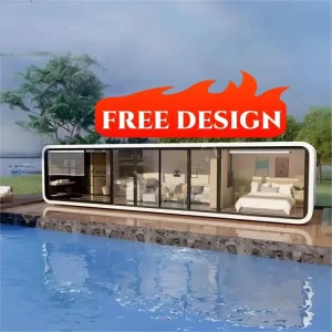 Assembly Modern Style Detachable Portable Modular Apple Cabin for All-Season Comfort