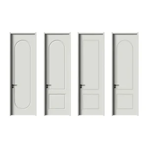 White Primed Interior Hollow Core Door MDF Wooden Slab for Bedroom Honeycomb Door