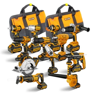 COOFIX 20 Volt Wireless Battery Brushless Screwdriver ELECTR HAMMER DRILL Lithium 20v Cordless Impact Power Drill Driver