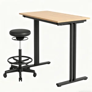 Modern Office Ergonomic Swivel Drafting Stool Chair Adjustable Standing Desk Sewing High Lift Seat Leather Fabric for Office Use