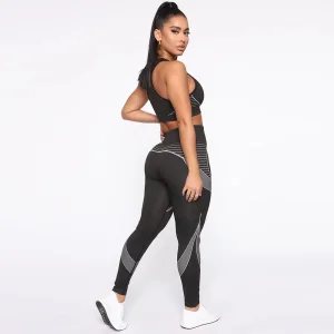 Gym Fitness Clothing Seamless Yoga Set Crop Activewear Sets for Women