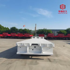 Modular Hydraulic Steering Lowbed Semi Trailer for Special Transport