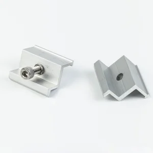 Aluminum Solar Panel Mounting Framed End MID Clamps for Solar Panel Rack System