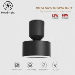 Modern Surface Mounted LED Down Light 10W 12W 16W 18W Warm White Spot Light for Home Hotel