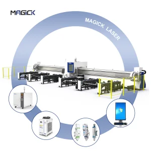 6m Full Automatic Loading Tube Machine Bevel Cutting Laser Tube Cutting Machine with Raycus Laser Source
