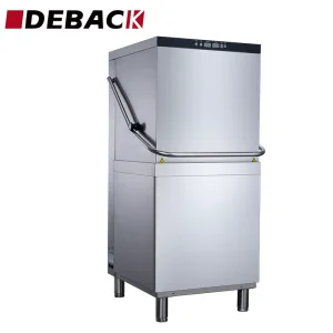 Professional Stainless Steel Fully Automatic Counter Hood-Type Dishwasher for Hotels Food Shops for Commercial Kitchen Equipment