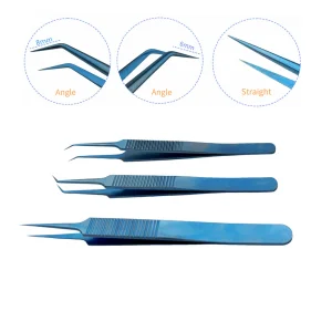 Electronic Tweezers Hair Transplant Forceps Implanting Tweezers Straight Forceps Titanium Tweezers Forceps Angle