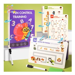 Perth Montessori Erasable Tracing Books Workbook Set
