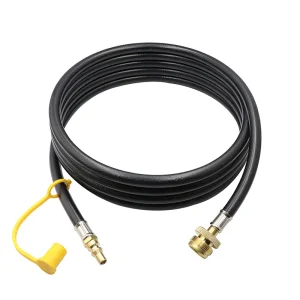 1/4" RV Quick Connect Propane Hose Extension for 1lb Tank