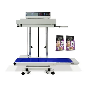 Linway Vertical Automatic Large Size Rice Bag Band Sealer Heavy Duty Continuous Bag Heat Sealing Machine