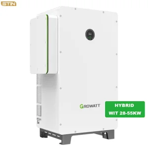 Smart Growatt Wit 28kw AC Coupled Three Phase Commercial Hybrid Inverter with UPS for Solar Panels Energy Storage System