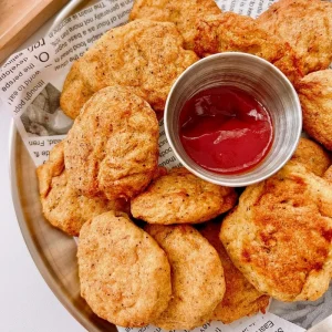(yuchuan) Golden Plant-Based Chicken Nuggets for Kids High-Protein Vegan Sustainable Food &amp; Beverage