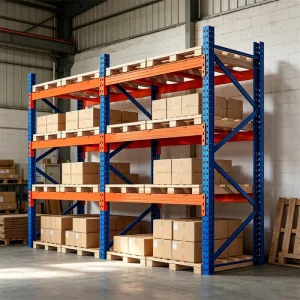 Selective Anti-Rust Pallet Racking System Heavy Duty Warehouse Storage Metal Rack Cold Rolled Steel