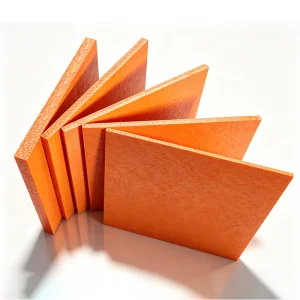 Hoja de Bakelita marrón y naranja aislante de laminado fenólico con tela para la placa de aislamiento de aparatos electrónicos laminada de epoxi