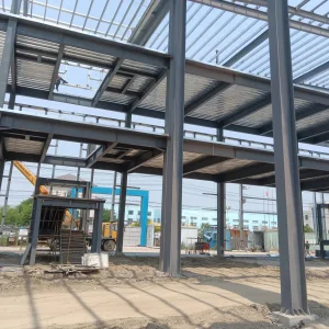 Modern Prefabricated Modular Heavy Duty Steel Structure Building ASTM Standard Industrial Frame with Welding Process