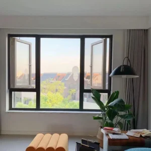 Elegant French Steel and Glass Window-Door Set for Modern Homes