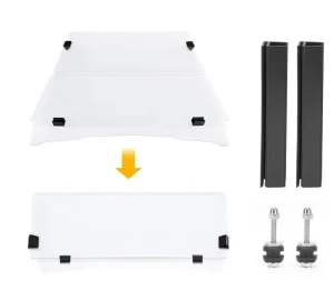 Hinged Folding Acrylic Windshield for Ezgo TXT
