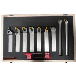 Mechanical Turning Tools Set Tool Holders Indexable Lathe Cutting Tools Set With Insert 7pc/9pc Set 16mm 20mm 25mm 32mm