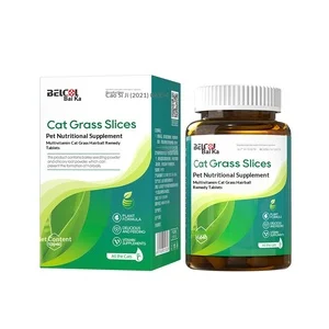 Cat Grass Hairball Remedy Tablets for Cats, Natural Hairball Control Supplement with Papaya Enzyme &amp; Barley Grass