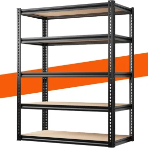 Heavy-Duty 5-Tier Adjustable Steel Storage Shelves