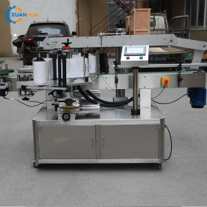 Automatic Double Sided Front Back Beer Juice Round Water Bottle Labeling Machine