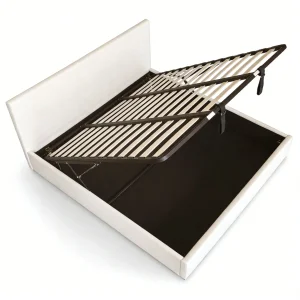 Cama estofada de luxo