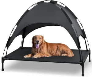 Portable Raised Pet Cot Cooling Bed for Dogs and Cats