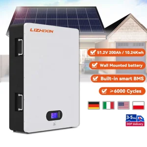 51.2V 200ah 100ah 150ah Wall Mounted LiFePO4 Battery 5kwh 7kwh 10kwh Lithium Cells for Power Battery/Energy Storage System