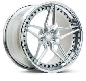 3 Piece Brushed Golden Rims