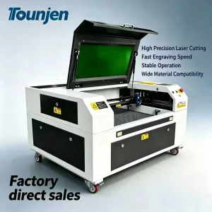 Tounjen 7050 High-Accuracy CO2 Laser Engraving Machine Water Cooling Ruida Control Acrylic Wood Paper Stone Plastic